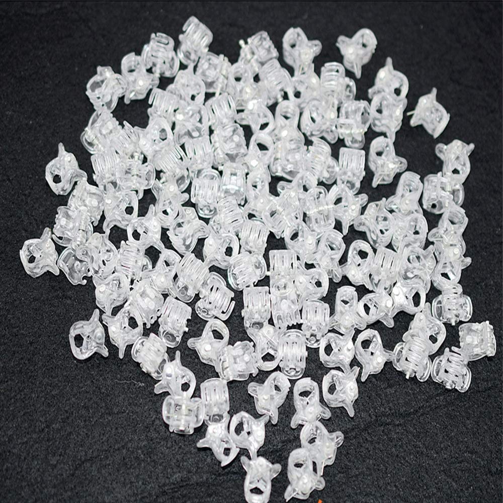 KOLIFU clear pack front showing 100 mini clips, convenient supply