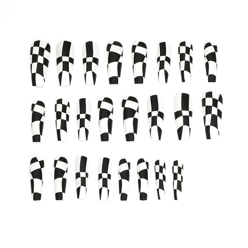 KOLONAMS press-on nails in hand for scale showing true length and wearable proportion