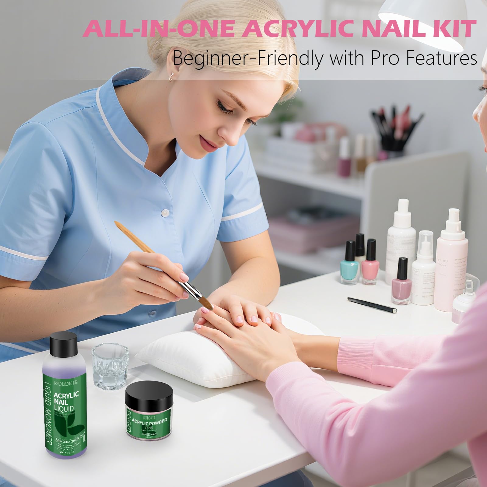 Kolqkee kit size scale with hands showing scale and beginner-friendly portioning