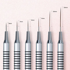 Komall brushes in salon with technician illustrating professional use