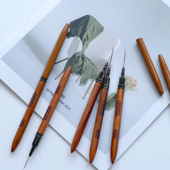 Komall lifestyle home salon setup showing brushes ready for professional designs