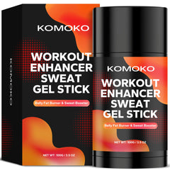 Komoko front packaging view showing sweat stick benefits