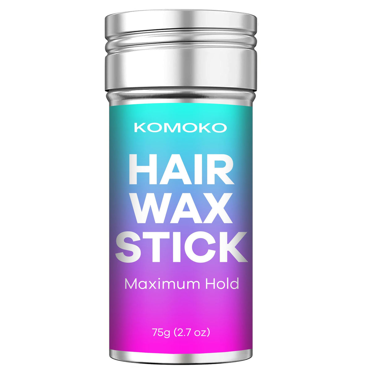 Komoko front packaging showing compact wax stick and label for travel convenience