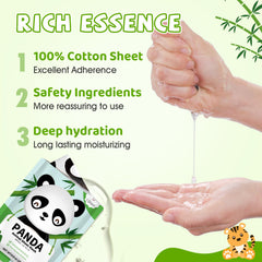 KONEUK child wearing a mask under supervision, playful spa moment benefit