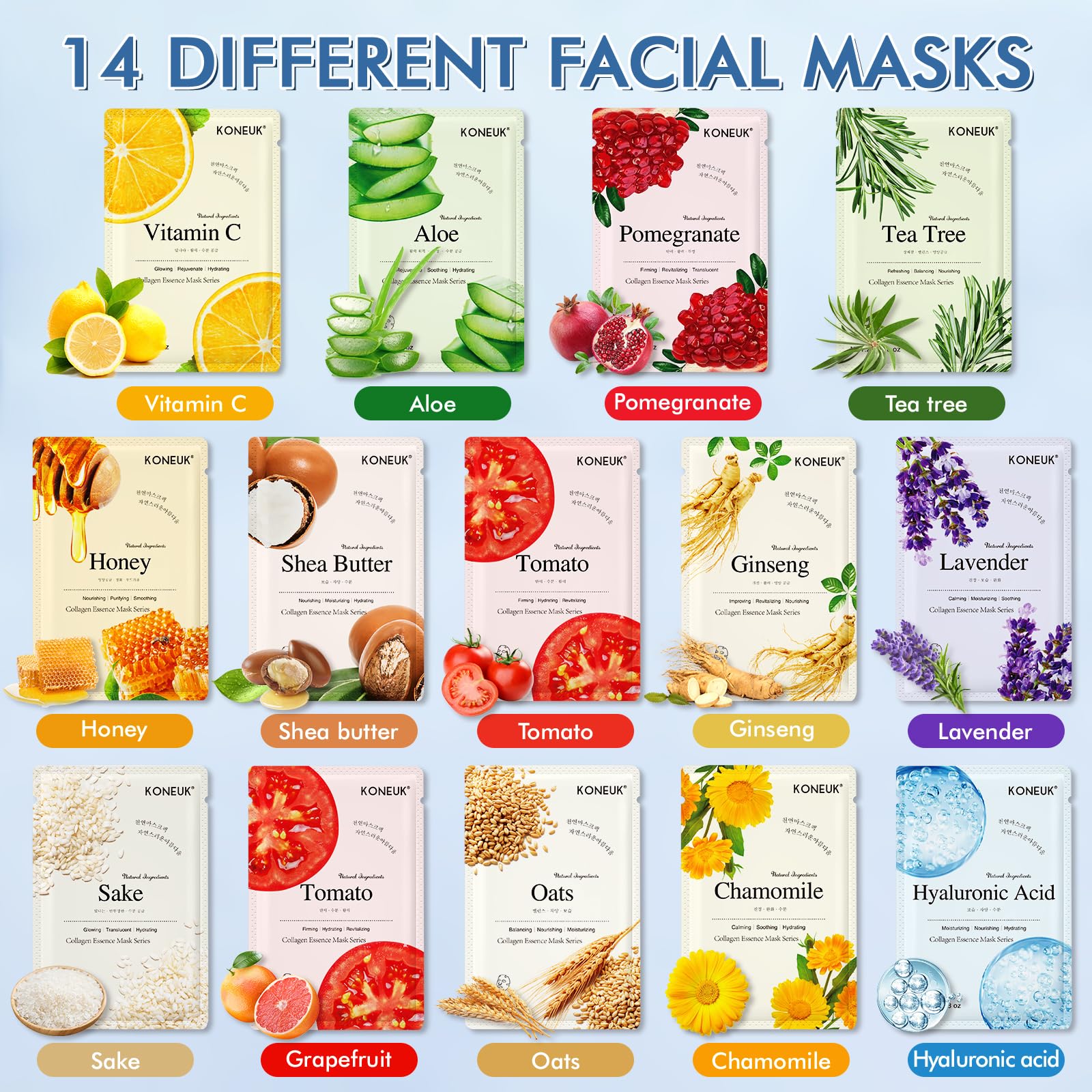 KONEUK close-up of mask essence texture for quick absorption benefit