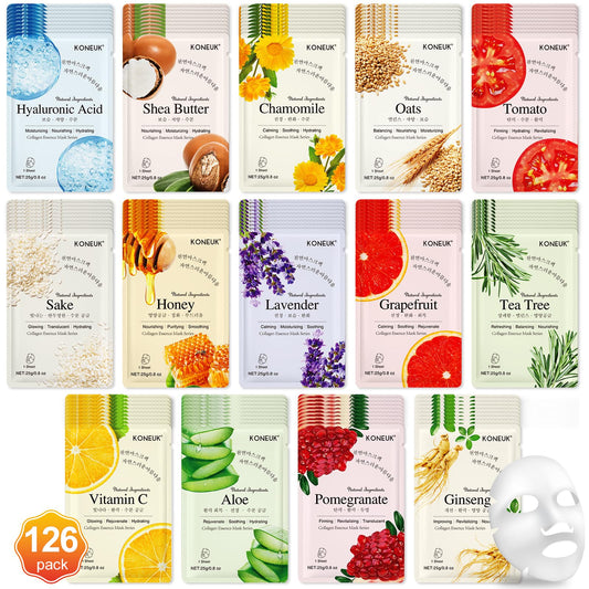 KONEUK front package showing 126-pack and variety, ideal for gifting