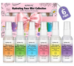 KONEUK front packaging showing six mini face mists and travel-friendly design