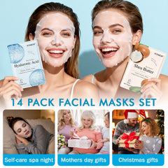 KONEUK masks in a gift basket suggesting spa-night presentability
