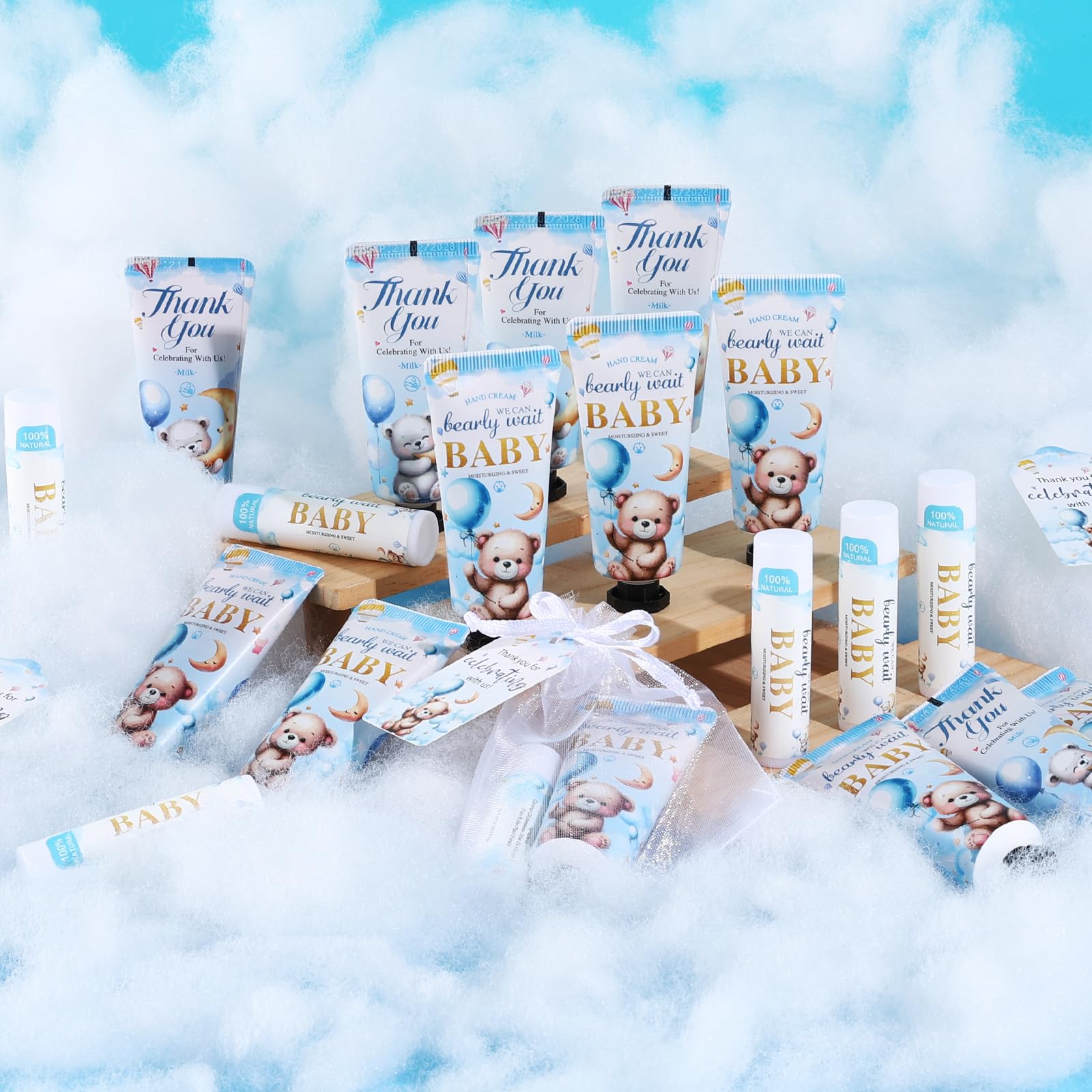 KONEUK baby shower display featuring favors enhancing party presentation