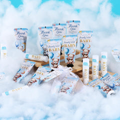 KONEUK baby shower display featuring favors enhancing party presentation