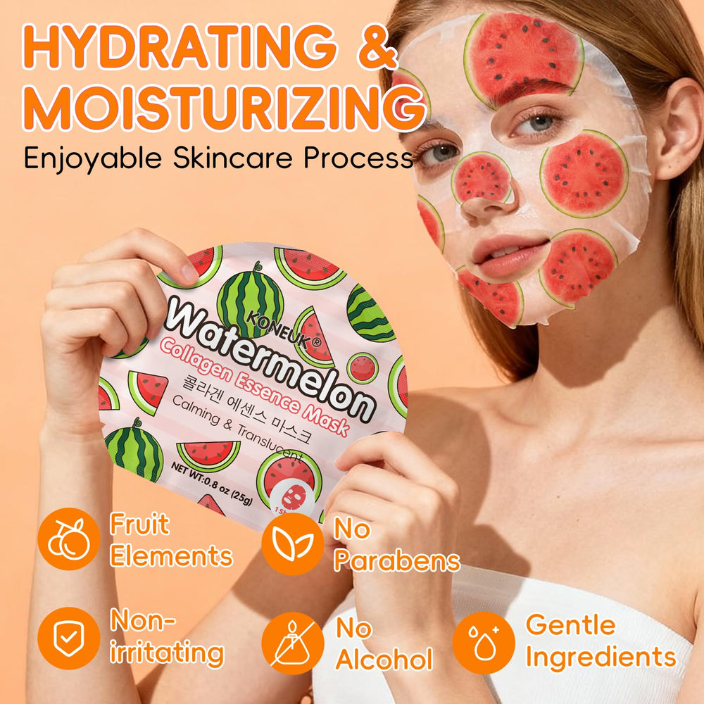 KONEUK mask essence dripping to show hydrating serum and glow benefit