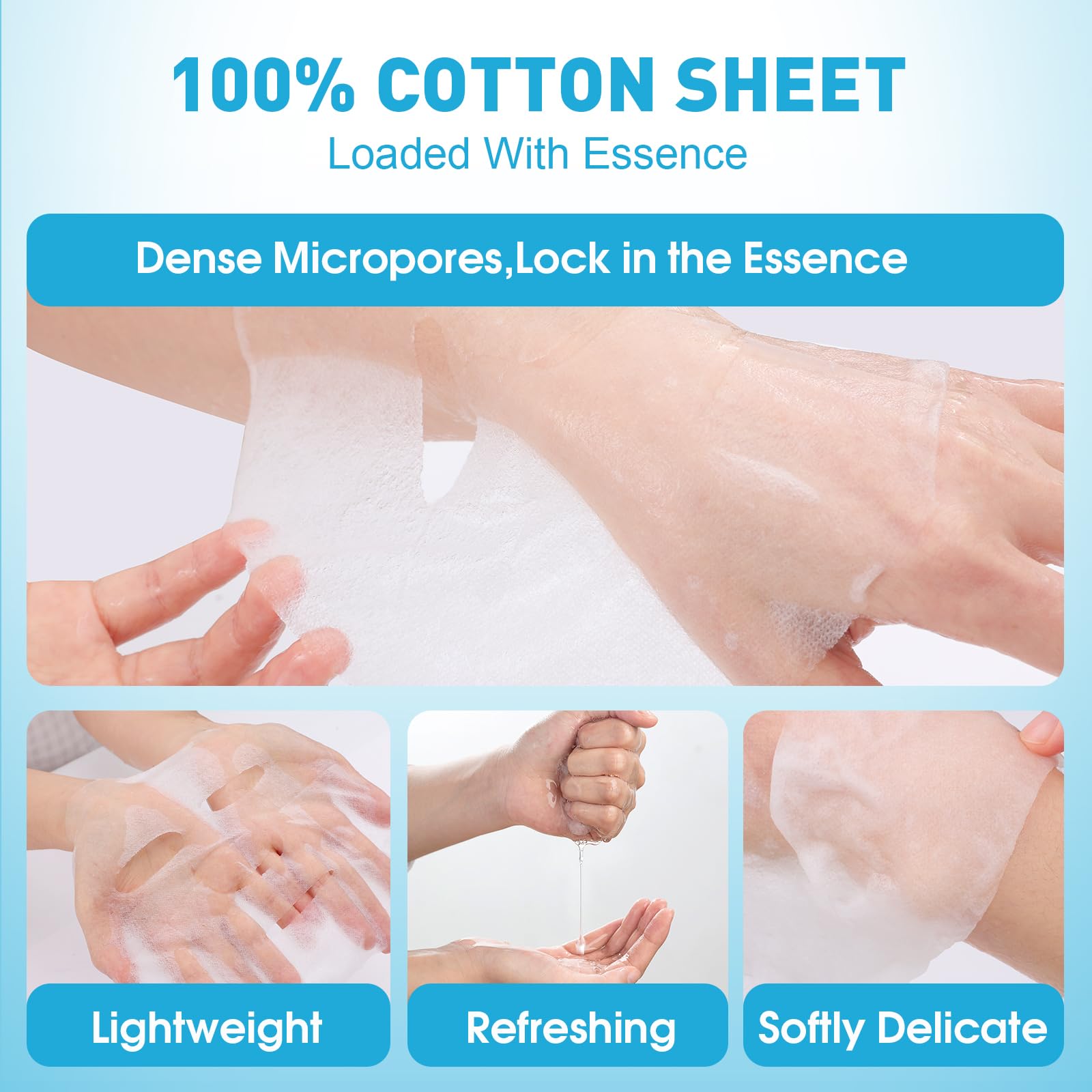 KONEUK sheet mask applied on model showing easy at‑home use benefit