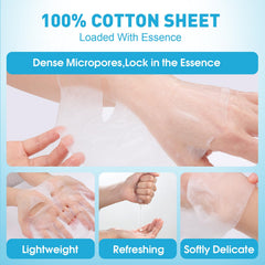 KONEUK sheet mask applied on model showing easy at‑home use benefit