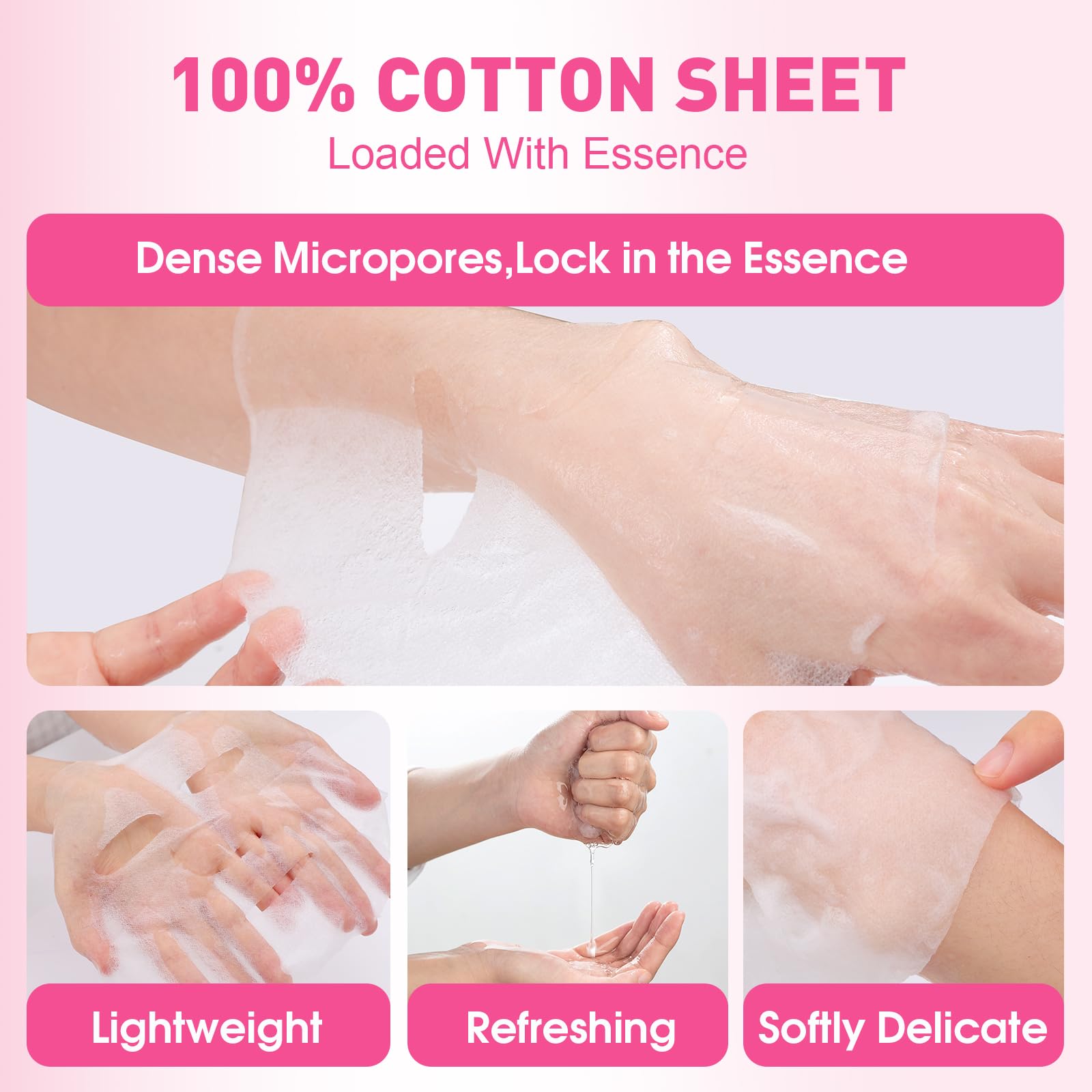 KONEUK mask in use on woman demonstrating comfortable home spa benefit