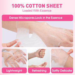 KONEUK mask in use on woman demonstrating comfortable home spa benefit
