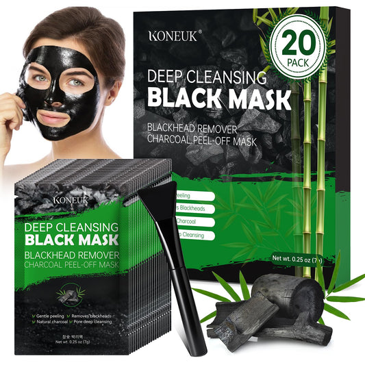 KONEUK packet front showing branding and compact mask packet for easy storage