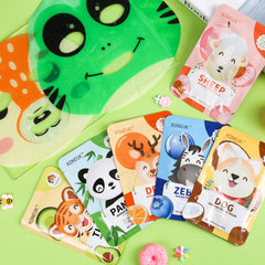 KONEUK masks arranged at a spa party, ready-made activity and party favor benefit
