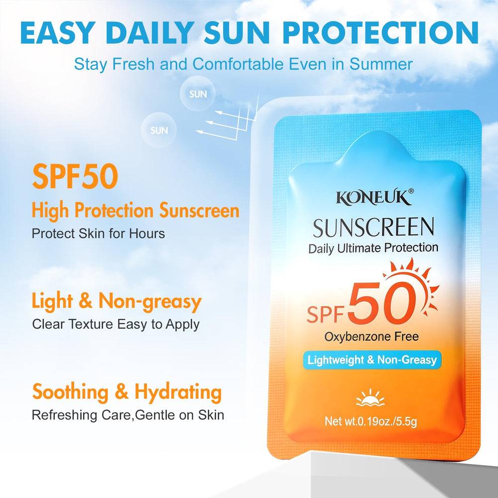 KONEUK close-up of sunscreen texture demonstrating quick absorbency and smooth spread
