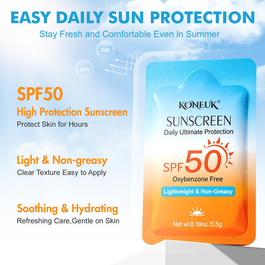KONEUK close-up of sunscreen texture demonstrating quick absorbency and smooth spread