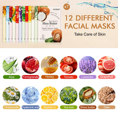 KONEUK close-up of single sheet mask soaked in serum for hydration