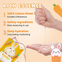 KONEUK mask held in hand to show size and single-use convenience for parties