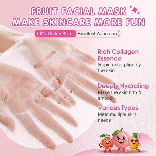 KONEUK strawberry mask close-up showing soft sheet texture and comfort