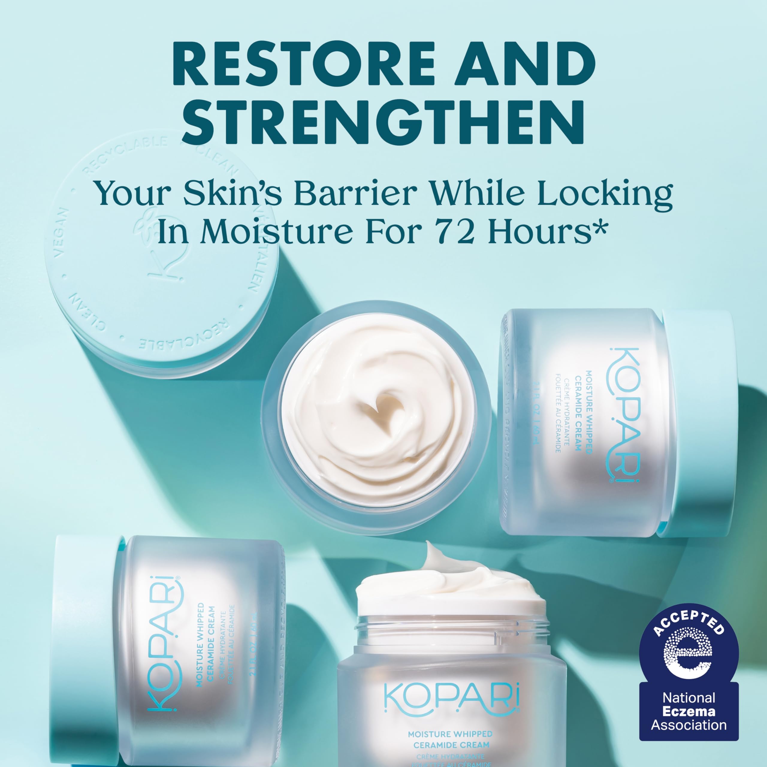 Kopari whipped cream texture close-up highlighting light feel