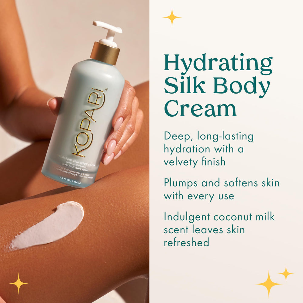 Kopari cream applied on arm demonstrating smooth finish and immediate softness