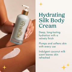 Kopari cream applied on arm demonstrating smooth finish and immediate softness