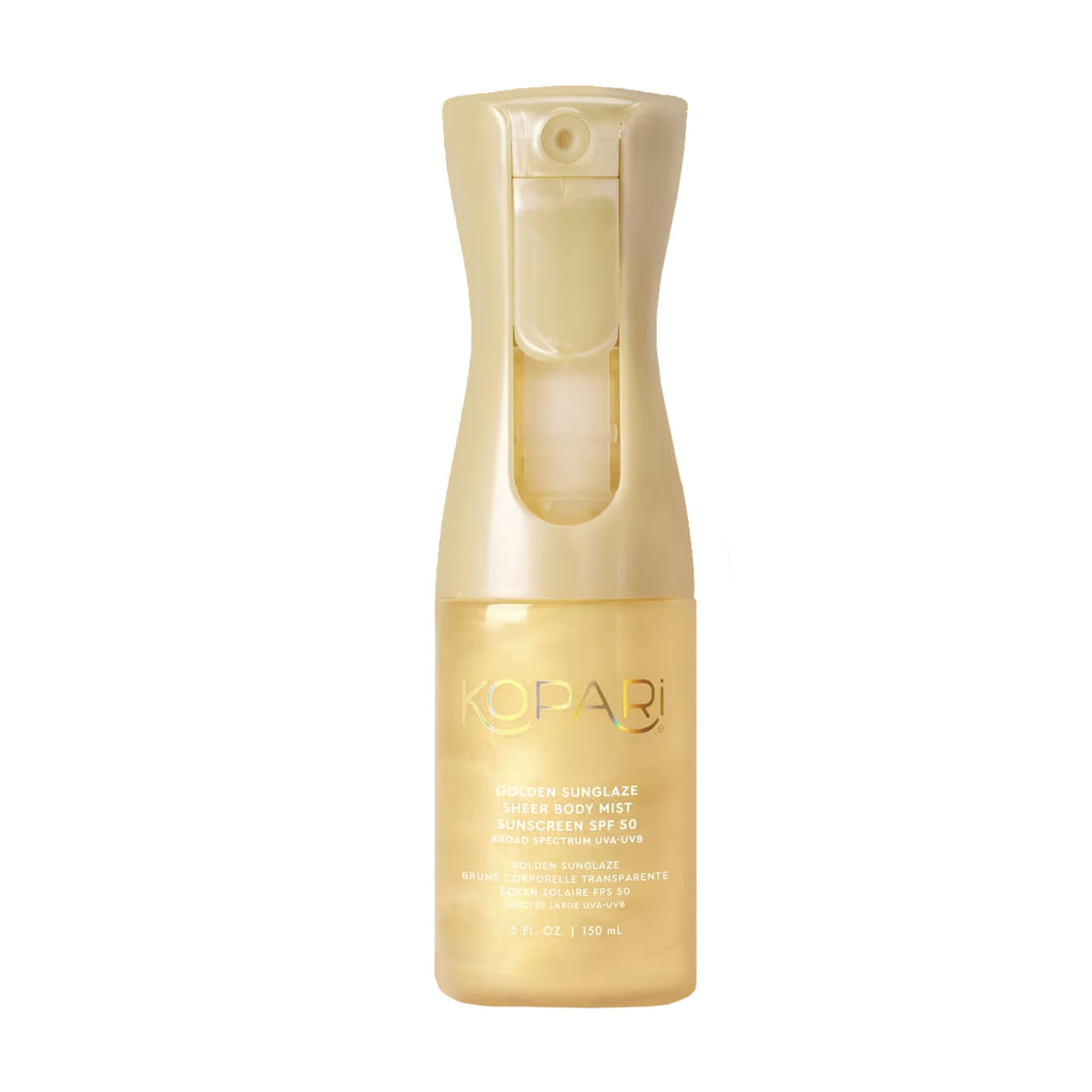 Kopari front packaging showing SPF 50 and glowing finish benefit