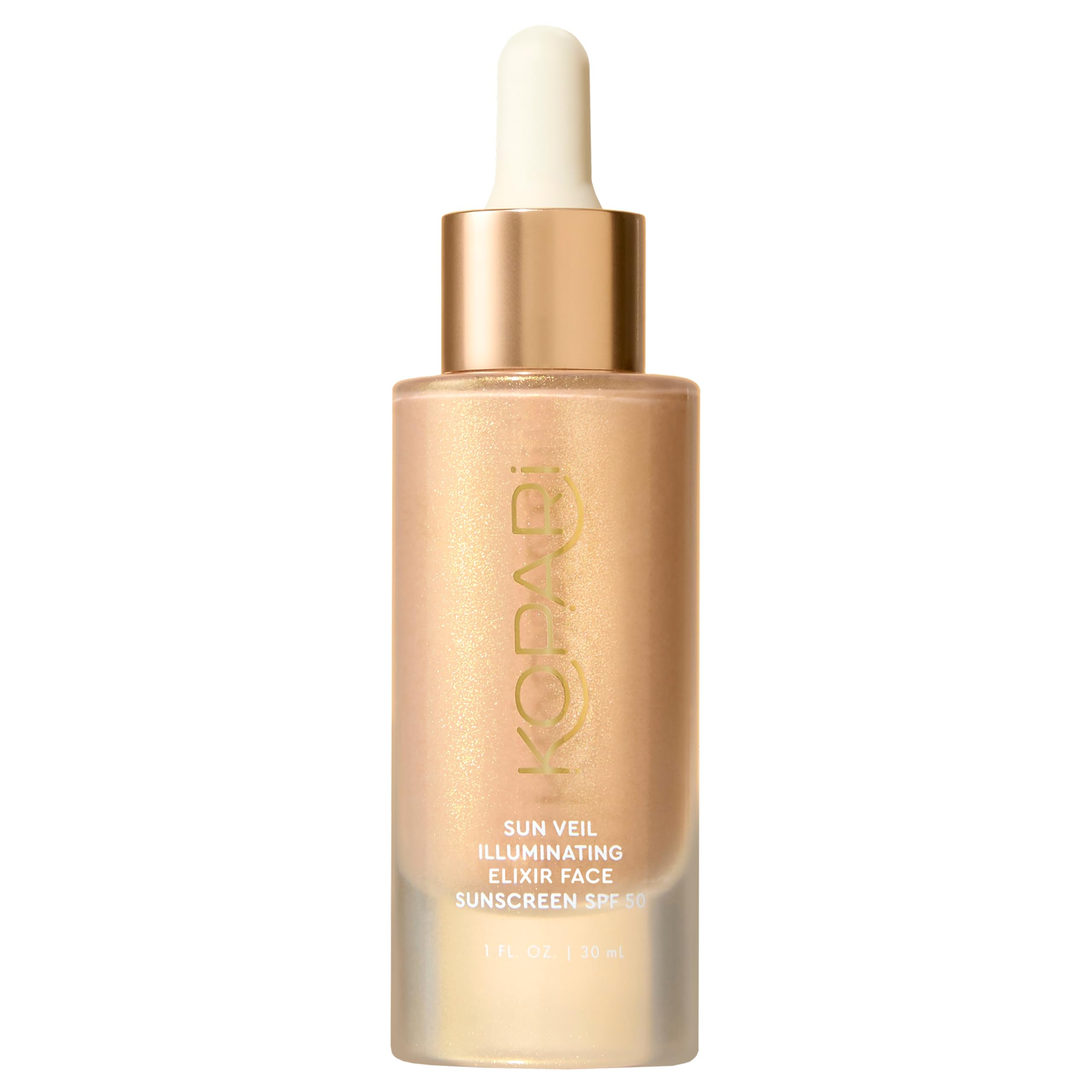 Kopari front packaging showing SPF 38 and radiant finish benefits