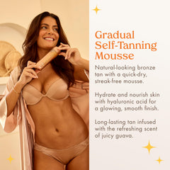 Kopari mousse texture close-up highlighting quick-dry formula