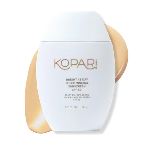 Kopari texture close-up showing smooth, blendable sunscreen finish