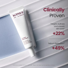 Kopher Mela Cream with chamomile and honeysuckle emphasizing natural extracts