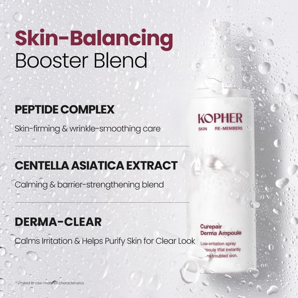 KOPHER mist on bathroom shelf in nighttime routine adding radiant finish