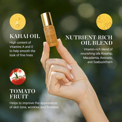 KORA Organics key botanical ingredients styled to highlight natural antioxidant benefits