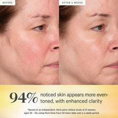 KORA Organics oil sheen on skin texture showing lightweight nourishing finish