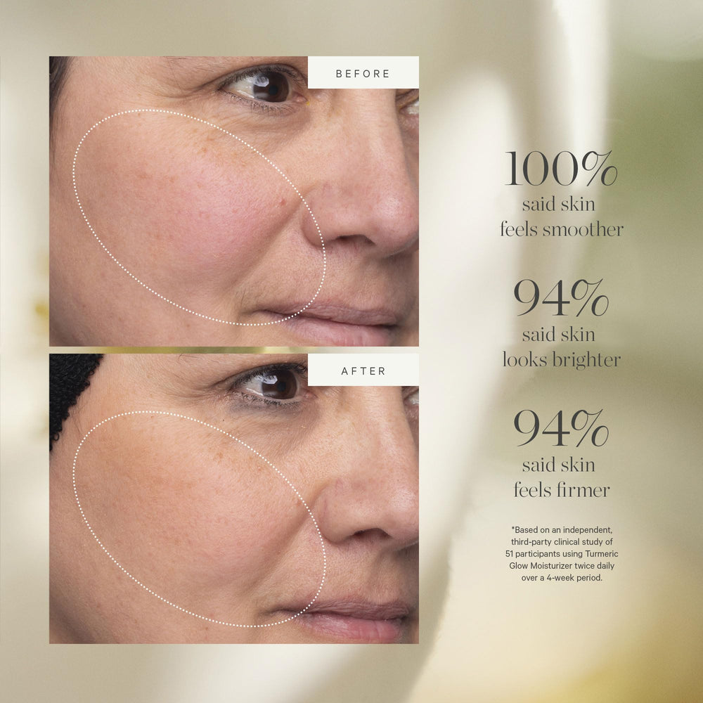 KORA Organics turmeric and licorice ingredients highlighting natural brightening