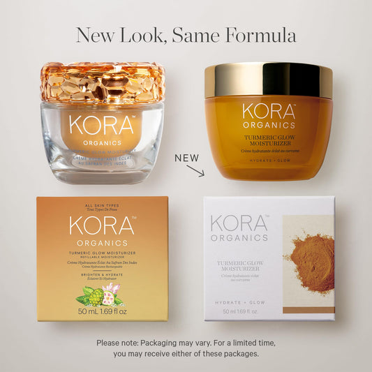 KORA Organics open jar texture demonstrating lightweight absorbent cream