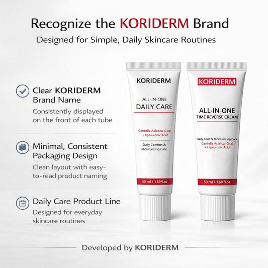 KORIDERM open jar texture close-up revealing lightweight cream