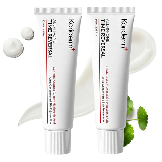 Koriderm Time Reverse front jar view showing sleek packaging and brand clarity