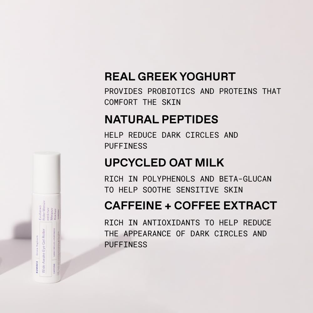 KORRES roller ball applicator close-up for cooling massage and precise application