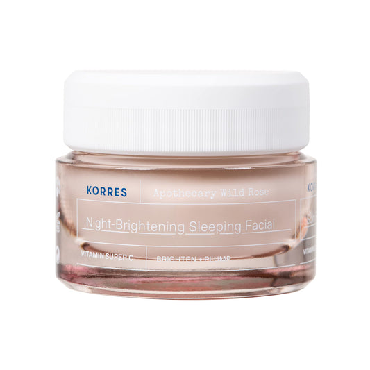 KORRES front jar view showing elegant label and benefit of hydration