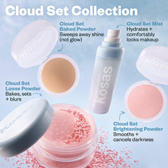 Kosas Cloud Set staged on bathroom counter suggesting daily skincare integration