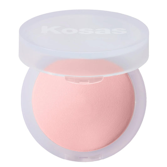 Kosas Cloud Set Candy compact front view showing sleek packaging and travel benefit