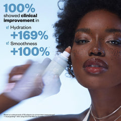 Kosas Cloud Set spray texture over skin illustrating hydrating, non-sticky finish