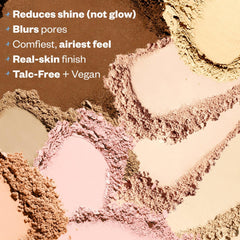 Kosas Cloud Set swatch on arm demonstrating sheer coverage and skin match