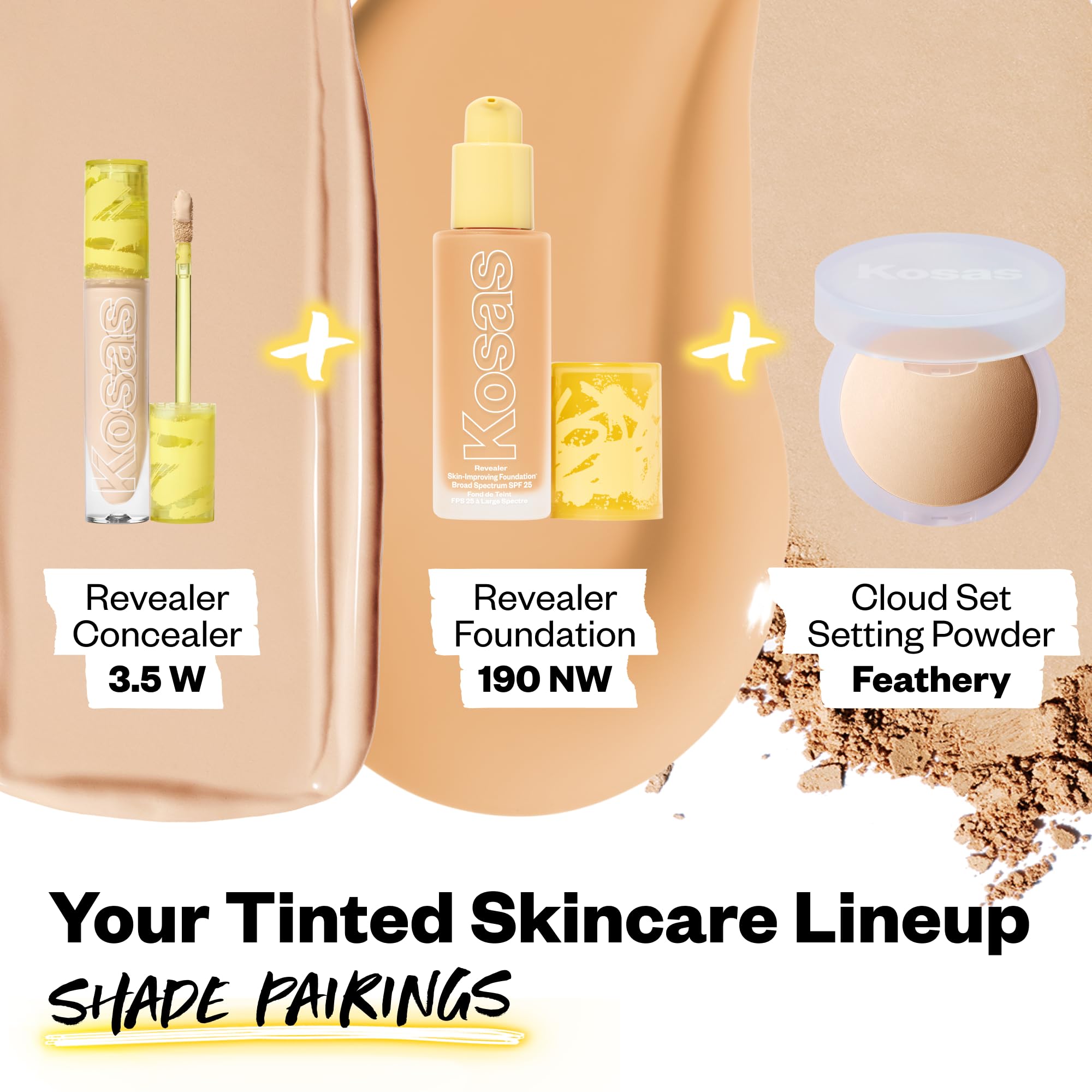 Kosas concealer ingredient list close-up showing hydrating skincare benefit