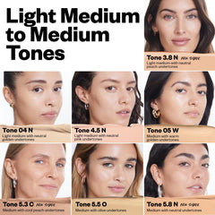 Close-up texture of Kosas concealer illustrating blendable, hydrating finish