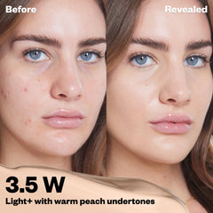 Kosas concealer cap and label close-up highlighting product details benefit
